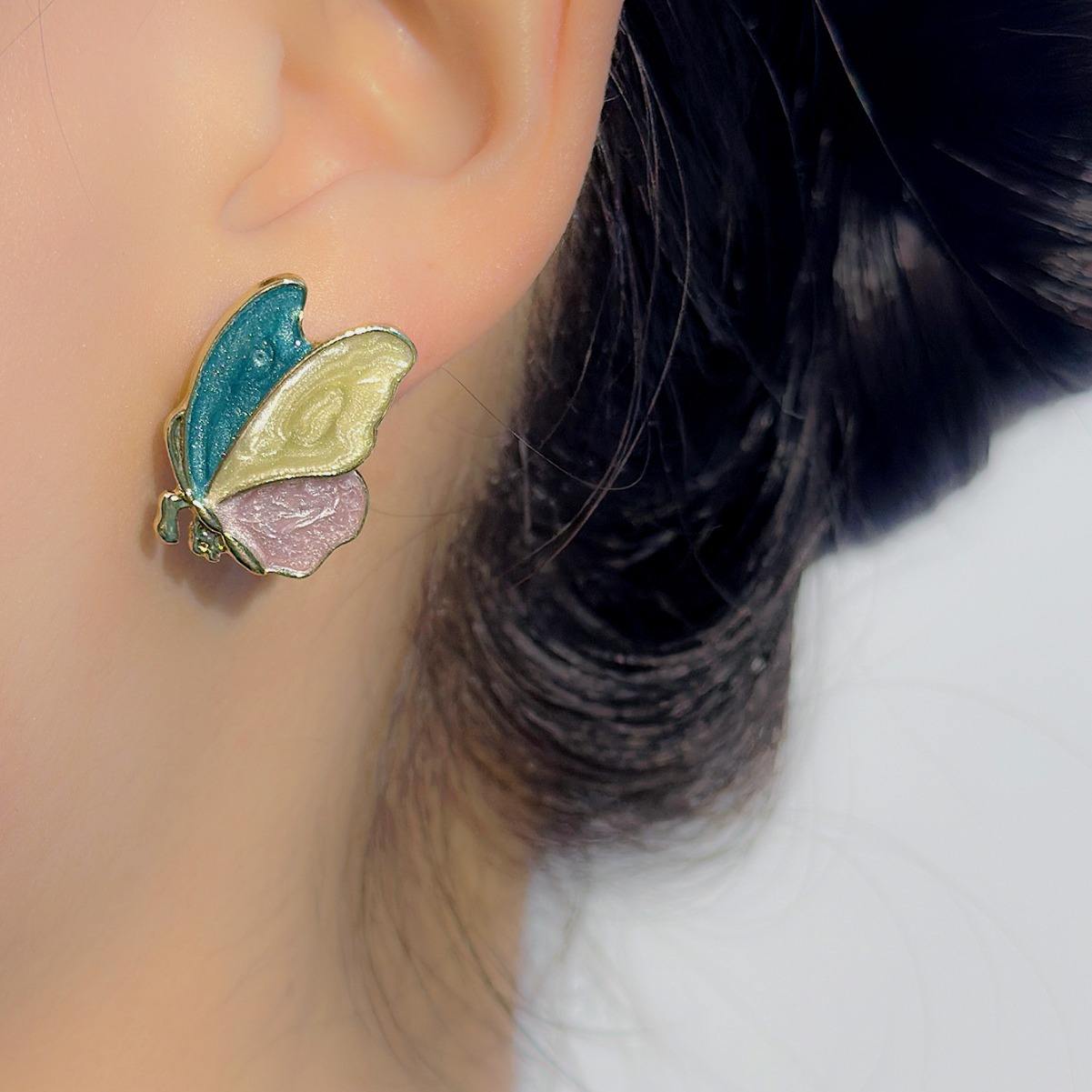Pastel Wings Butterfly Earrings