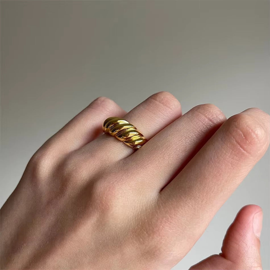 Bold Braided Band Ring